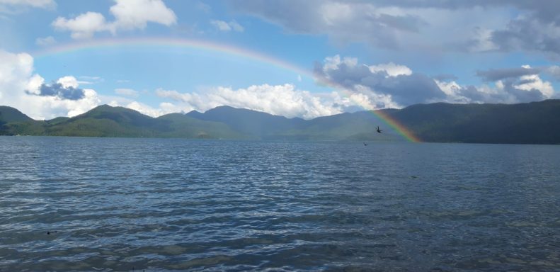 FeWo Waldeck Walchensee mit Regenbogen
